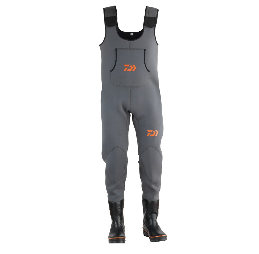 Гащеризон за газене DAIWA DAIWA D-VEC WADERS с неопренов материал и удобни гумени ботуши.