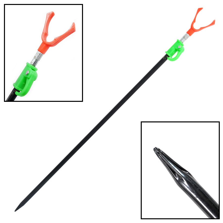 Telescopic bankstick with hook - 70/120 cm