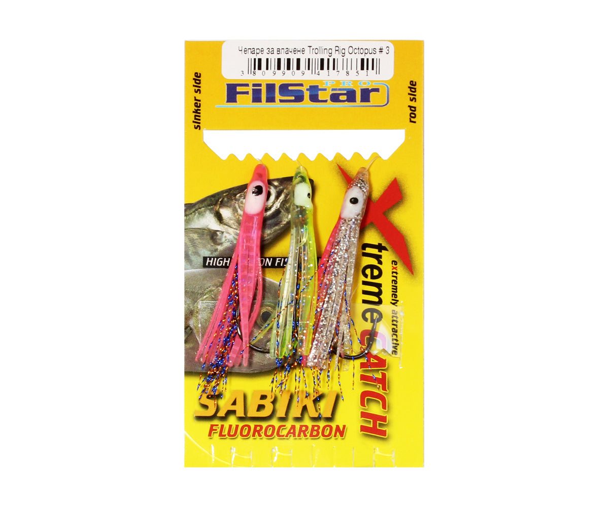 Чепаре за влачене FILSTAR Trolling Rig Octopus