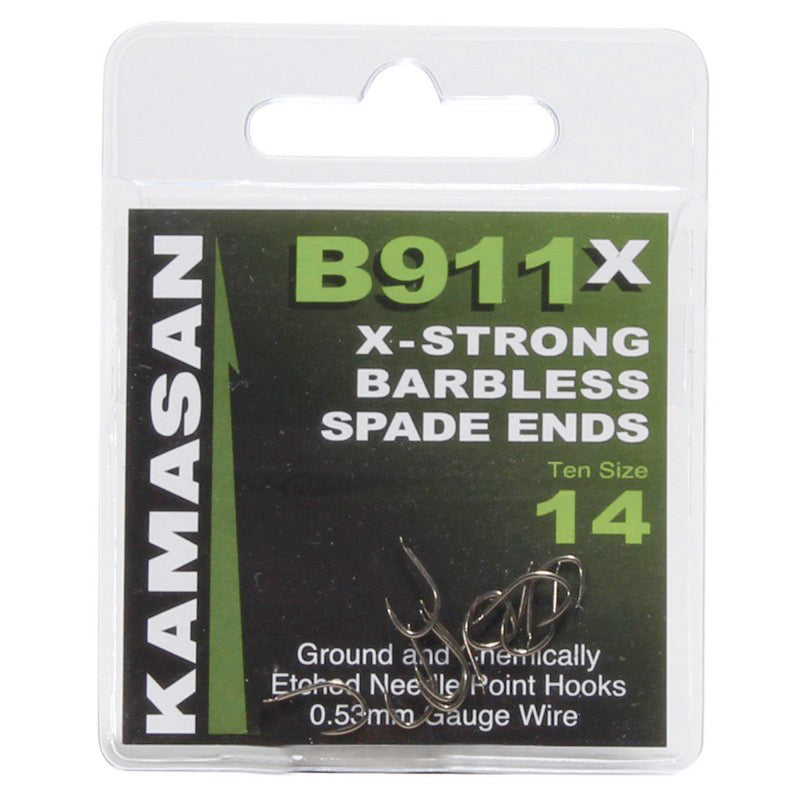 Barbless hooks Kamasan B911 X-STRONG