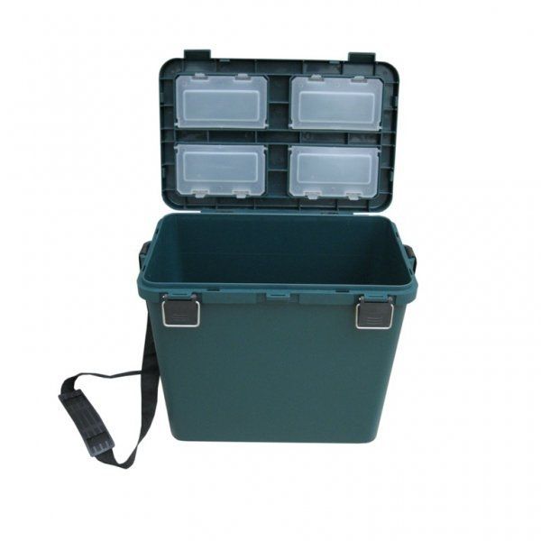 One-section box for ice fishing Helios - 19L (dark green)
