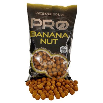 Πρωτεϊνικά boilies STARBAITS PRO BANANA NUT BOILIES - 14MM - 800GR