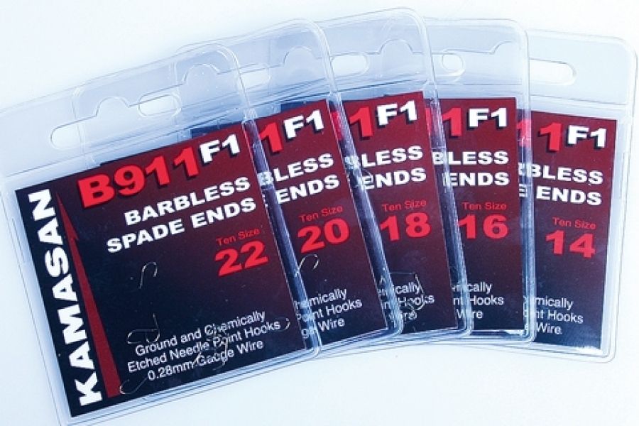 Barbless hooks Kamasan B911 F1