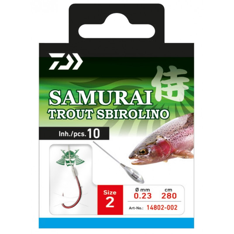 Tied hooks - DAIWA SAMURAI TROUT SBIROLINO HOOKS