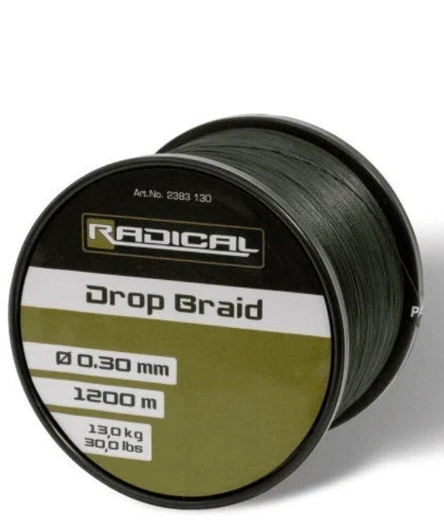 Νήμα braided RADICAL Z-CARP 8X DROP BRAID GREEN 1200m - 0.25mm