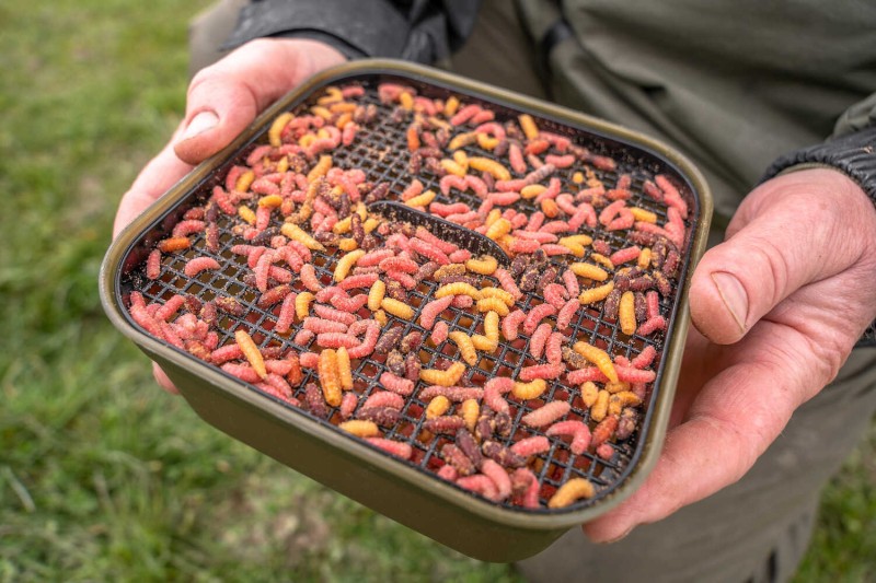 Κουτί για δόλωμα με σήτα KORUM MAGGOT TUB AND RIDDLE - 2PT/1.2L