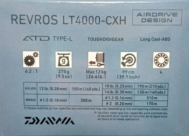 Макара с преден аванс DAIWA 23 REVROS LT