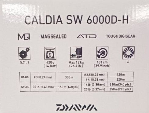 Μηχανισμός για θαλασσινό ψάρεμα Daiwa '23 CALDIA SW