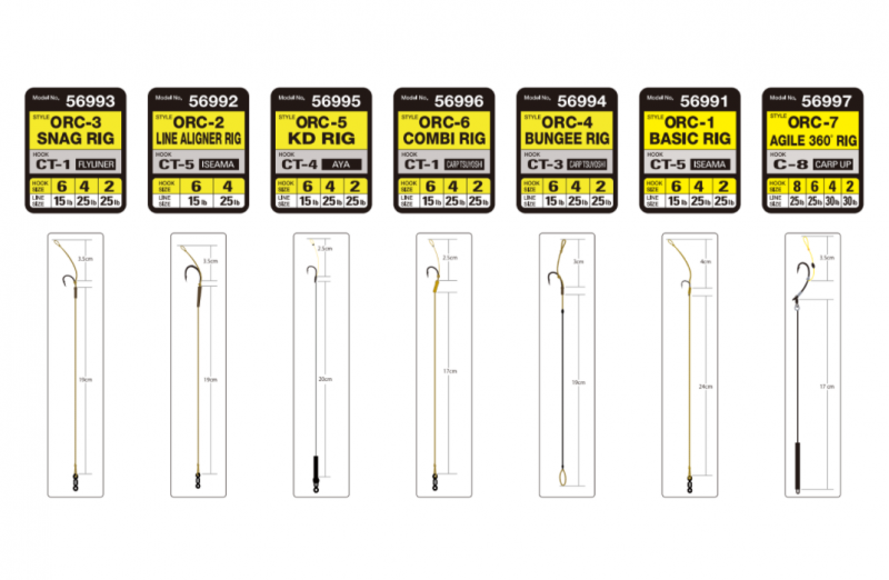 Carp fishing hooks with hooklength Owner LINE ALIGNER RIG - CT-5