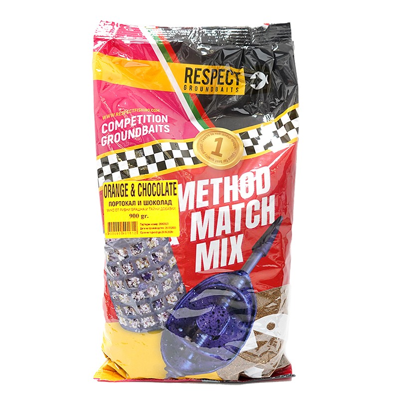 Nadă Respect Method Mix Ciocolata+Portocala - 900gr