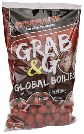 Протеинови топчета STARBAITS BOILIES G&G - 1KG - STRAWBERRY - 20MM