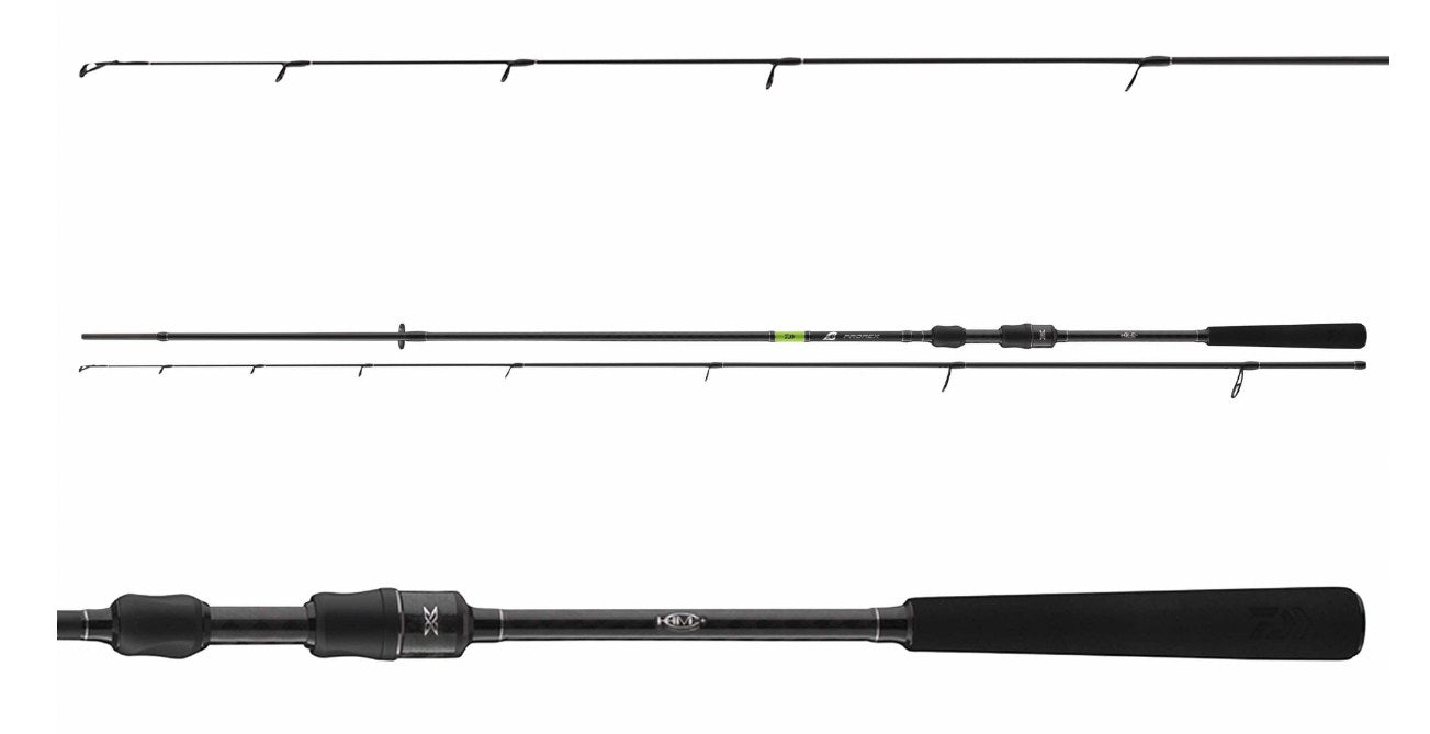 Спининг въдица DAIWA 23 PROREX X Drop Shot SPIN - 2.40m / 5-21gr, с карбоновата бланка HMC+ и удобна EVA дръжка.