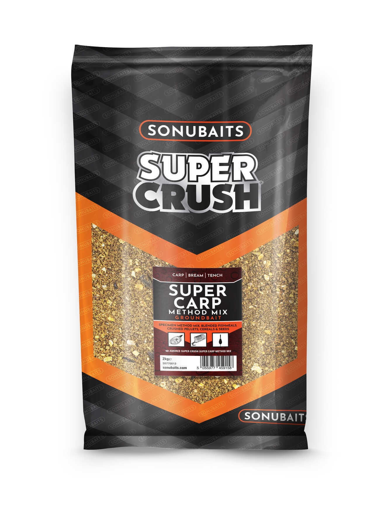 Groundbait SONUBAITS Super Crush Super Carp Method Mix - 2kg