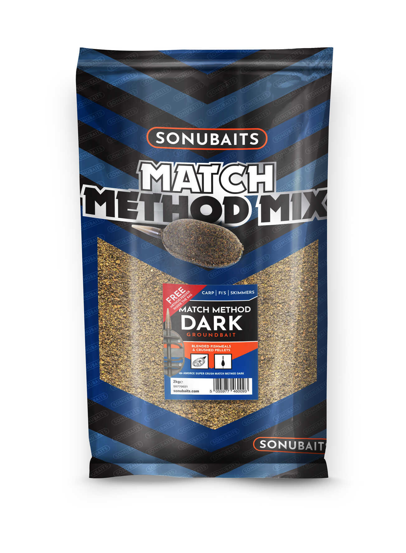 Nadă SONUBAITS Match Method Mix Dark - 2kg