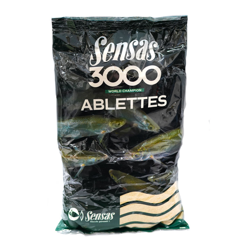 Захранка Sensas 3000 Ablettes - 1kg в опаковка с малки рибки, идеална за риболов на уклеи.