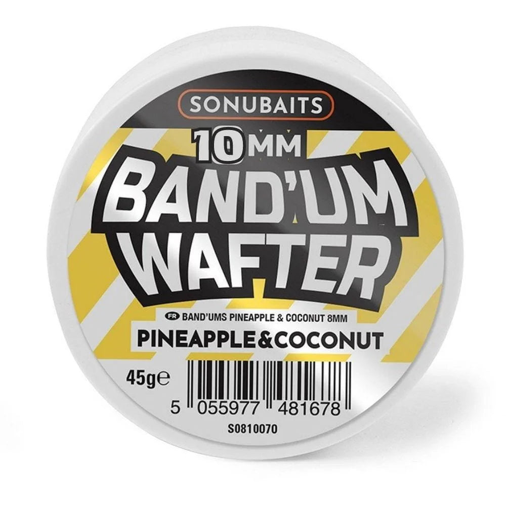 Balanced dumbells (Wafters) SONUBAITS Band'Um Pineapple & Coconut - 6/8/10mm