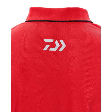 T-shirt with collar DAIWA TOURNAMENT - red/black