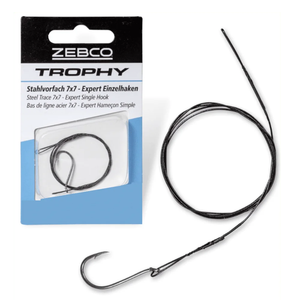 ZEBCO Trophy Steel Trace 7x7 EXPERT Pike Steel Leader - 30 cm / 9 kg