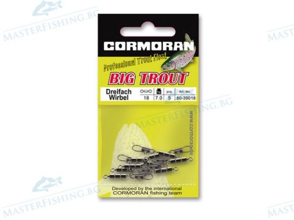 Cormoran BIG TROUT Trout Triple Swivel
