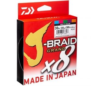 Braided line  Daiwa J-BRAID GRAND X8 - multicolor - 300mm