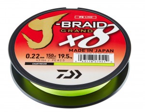 Daiwa J-BRAID GRAND X8 (Chartreuse) - 135m