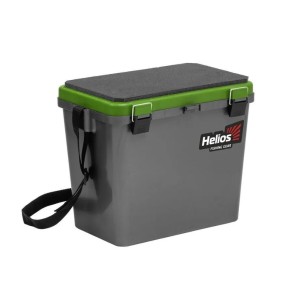 Ice Fishing Seatbox Helios - 19l, 1 section, Grey with green