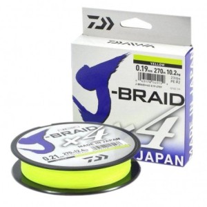 Braided line  Daiwa J-BRAID X4 - 270m / YELLOW