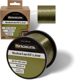 Monofilament line RADICAL-Z CARP Substantil Line 1065m - 0.35mm transparent green