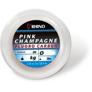 RHINO Pink Champagne FC Fluorocarbon Line 15m