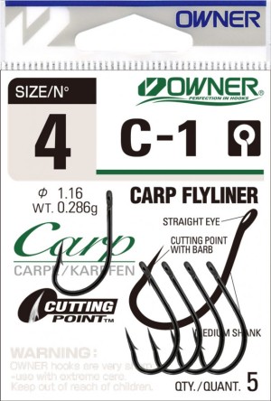 Carp Fishing Hooks Owner CARP FLYLINER - C-1
