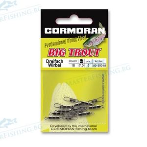 Cormoran BIG TROUT Trout Triple Swivel