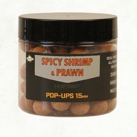 DYNAMITE BAITS Spicy Shrimp & Prawn Foodbaits Pop Ups  - 15mm