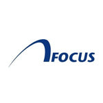 Лого на българския риболовен бранд Focus с акцент на качествени риболовни такъми.
