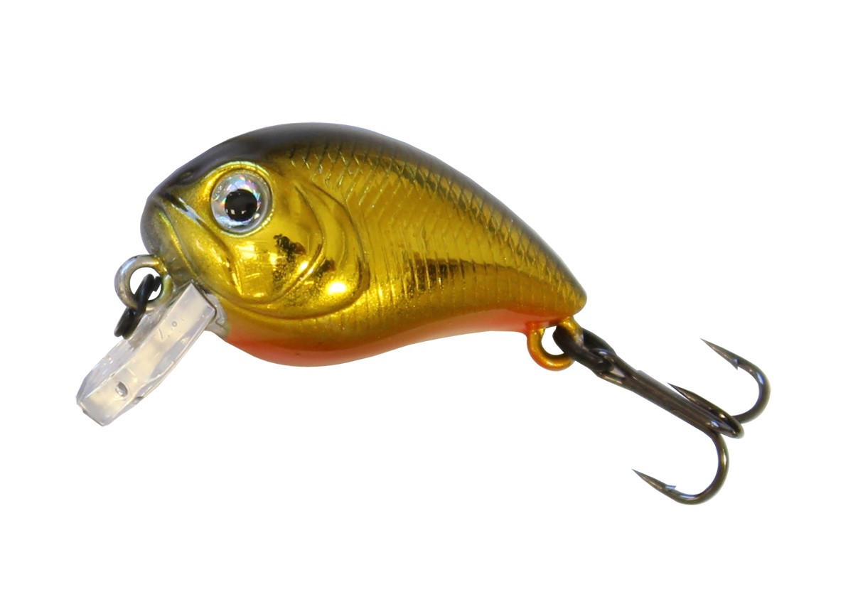 Воблер Sea Buzz Chub Bug Shallow Runner 2.7cm/2.4gr - Floating в златист цвят за риболовни такъми
