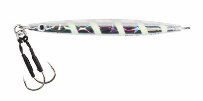 Пилкер SeaBuzz 343 RA - UV - 8.5cm/40gr с асист куки, атрактивно UV покритие и издължен профил за риболов