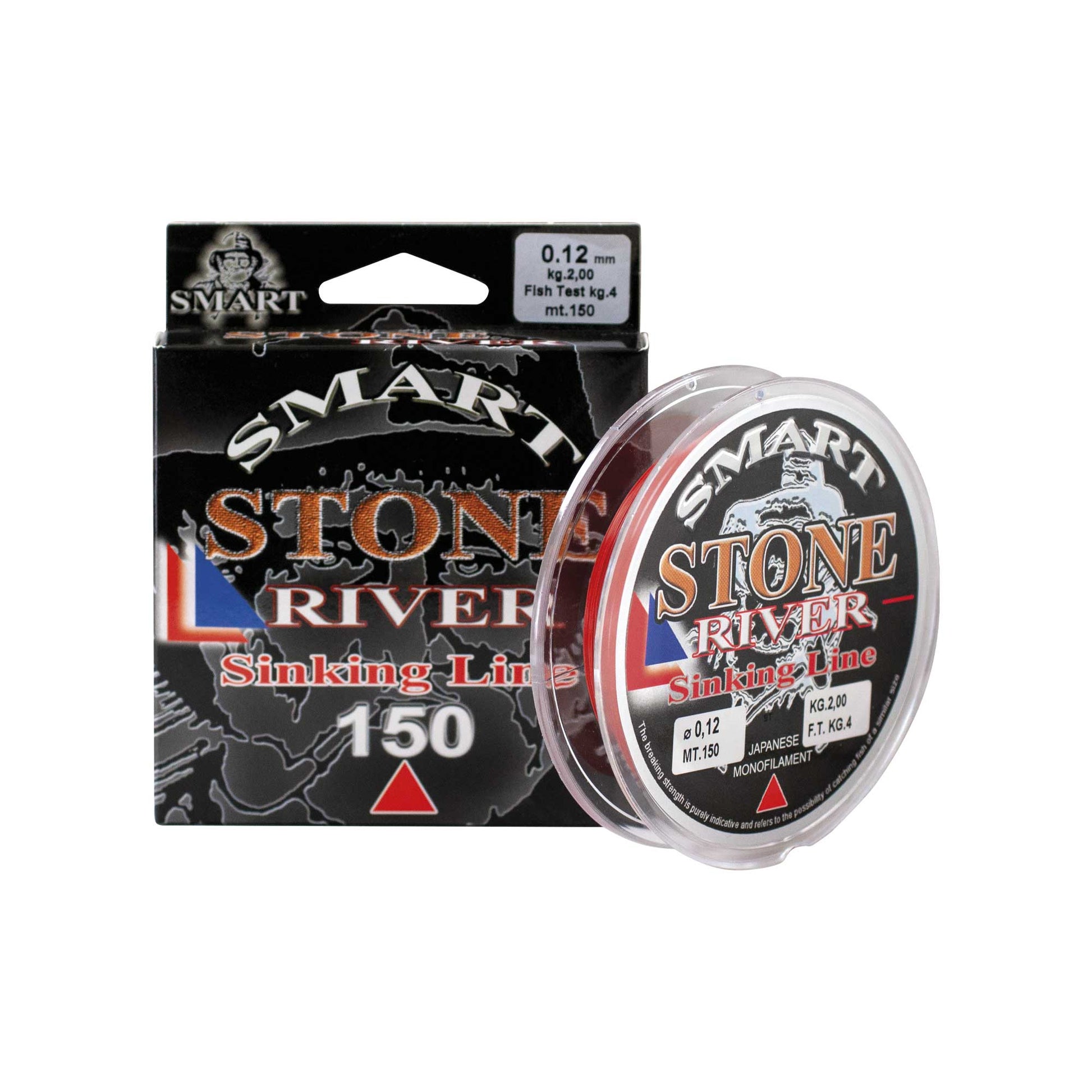Монофилно влакно Maver Smart Stone River - 150m в опаковка и на макара, идеално за риболов.