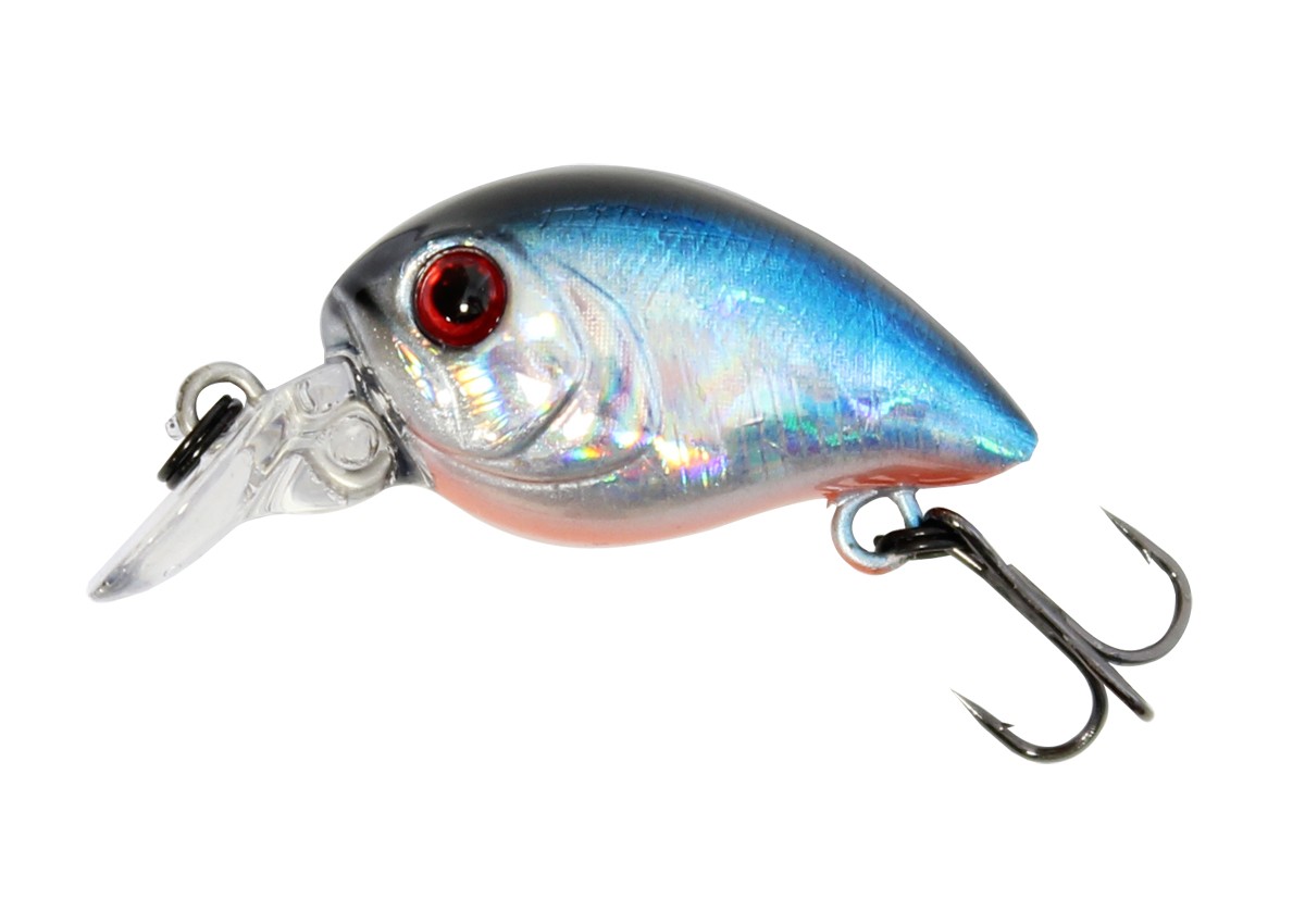 Воблер Sea Buzz Chub Bug Mid Runner 2.7cm/2.5gr - Floating с хромирана повърхност и червено око за риболов.
