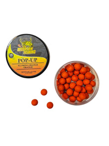Miterson Premium Pop Ups Round - 10mm FLUMINO ORANGE & ORANGE риболовен такъм с отлична видимост и привлекателни аромати.
