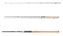 Спининг въдици DAIWA '25 NINJA X SPIN с 2 секции и 7 водача, представени от различни ъгли.