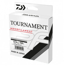 Монофилно влакно DAIWA TOURNAMENT SF LINE - 150 метра / прозрачно-сив цвят - опаковка с информация за продукта.