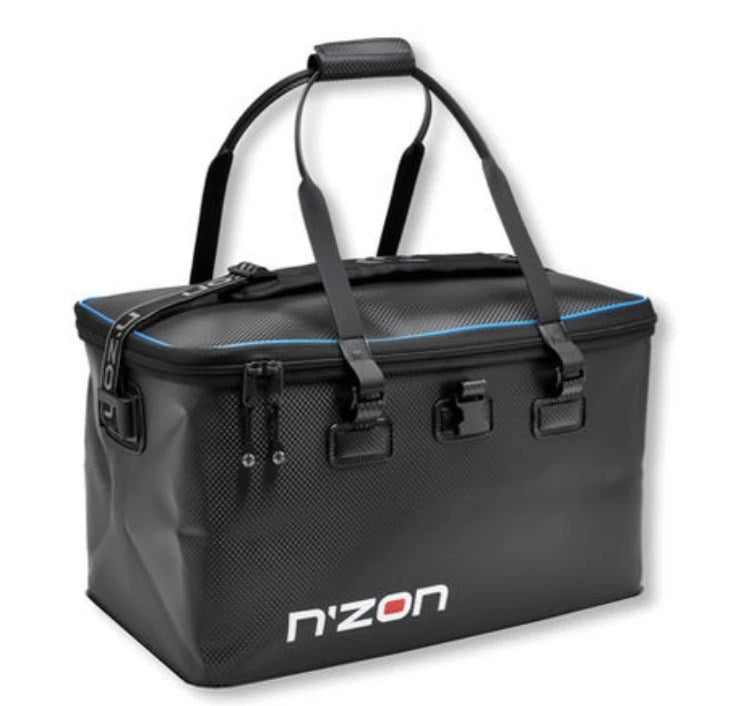 Чанта Daiwa NZON EVA DOUBLE BAIT BAG с изолирани отделения за съхранение на стръв и захранка.