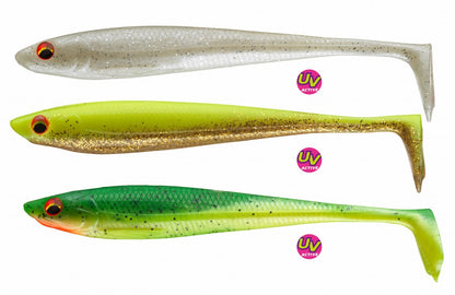 Σετ σιλικόνες τεχνητά DAIWA PROREX DUCKFIN SHAD SET - 9cm/7 τεμ.