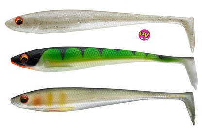 Set soft lures DAIWA PROREX DUCKFIN SHAD SET - 6cm/9 pcs