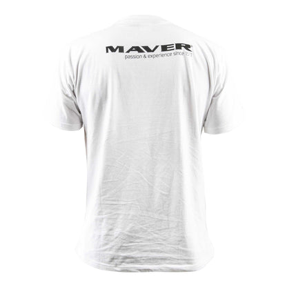 T-shirt #TeamMaver Born To Fish - χρώμα λευκό