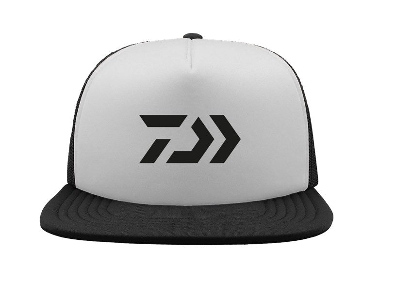Шапка с козирка DAIWA D-VEC MESH CAP WHITE/BLACK - стилна и удобна, идеална за риболов на слънце.