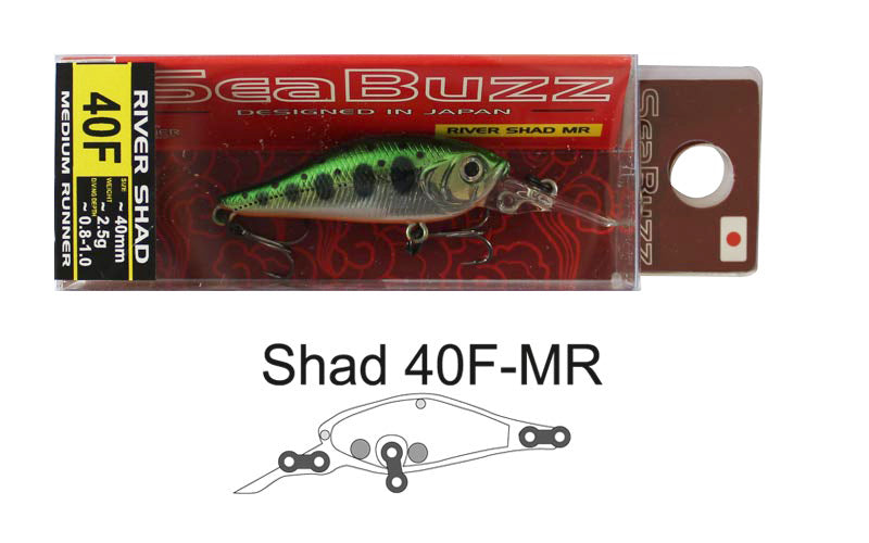 Воблер Sea Buzz River Shad 40F - 4cm/2.5gr