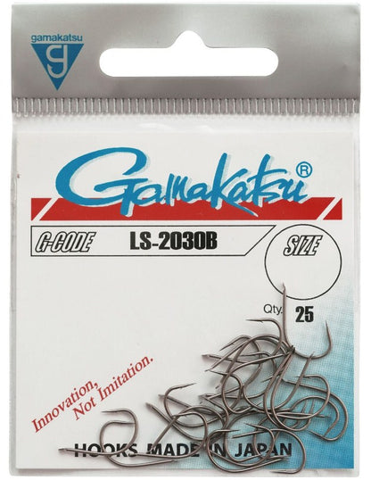 Куки GAMAKATSU LS 2030B - BLACK в опаковка, идеални за риболов на трофейни риби.
