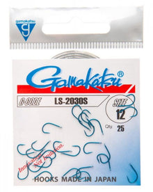 Куки GAMAKATSU LS 2030S - BLUE опаковка с размер 12, 25 броя, изработени в Япония.