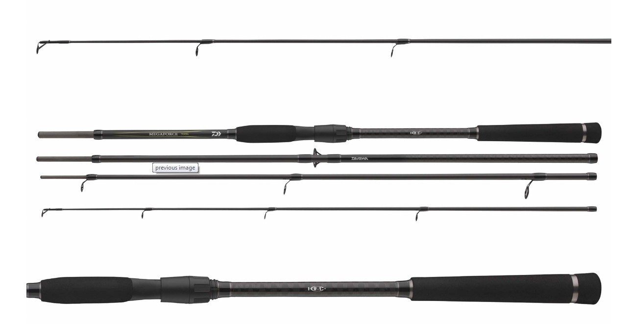 Spinning rod DAIWA 23 MEGAFORCE TRAVEL SPIN - 2.70m/15-50gr - 4 sections