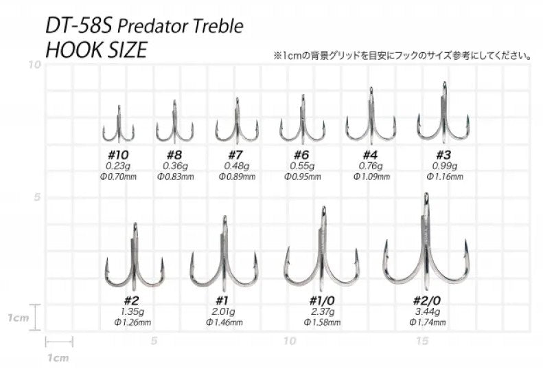 Ancore triple VANFOOK TREBLE DT-58S